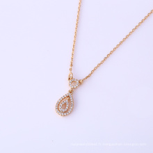 41716 xuping nouvelle arrivée élégant 18 k bijoux en or luxe pendentif collier bijoux approvisionnement